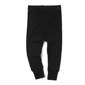 Little Bipsy Black Ribbed Leggings